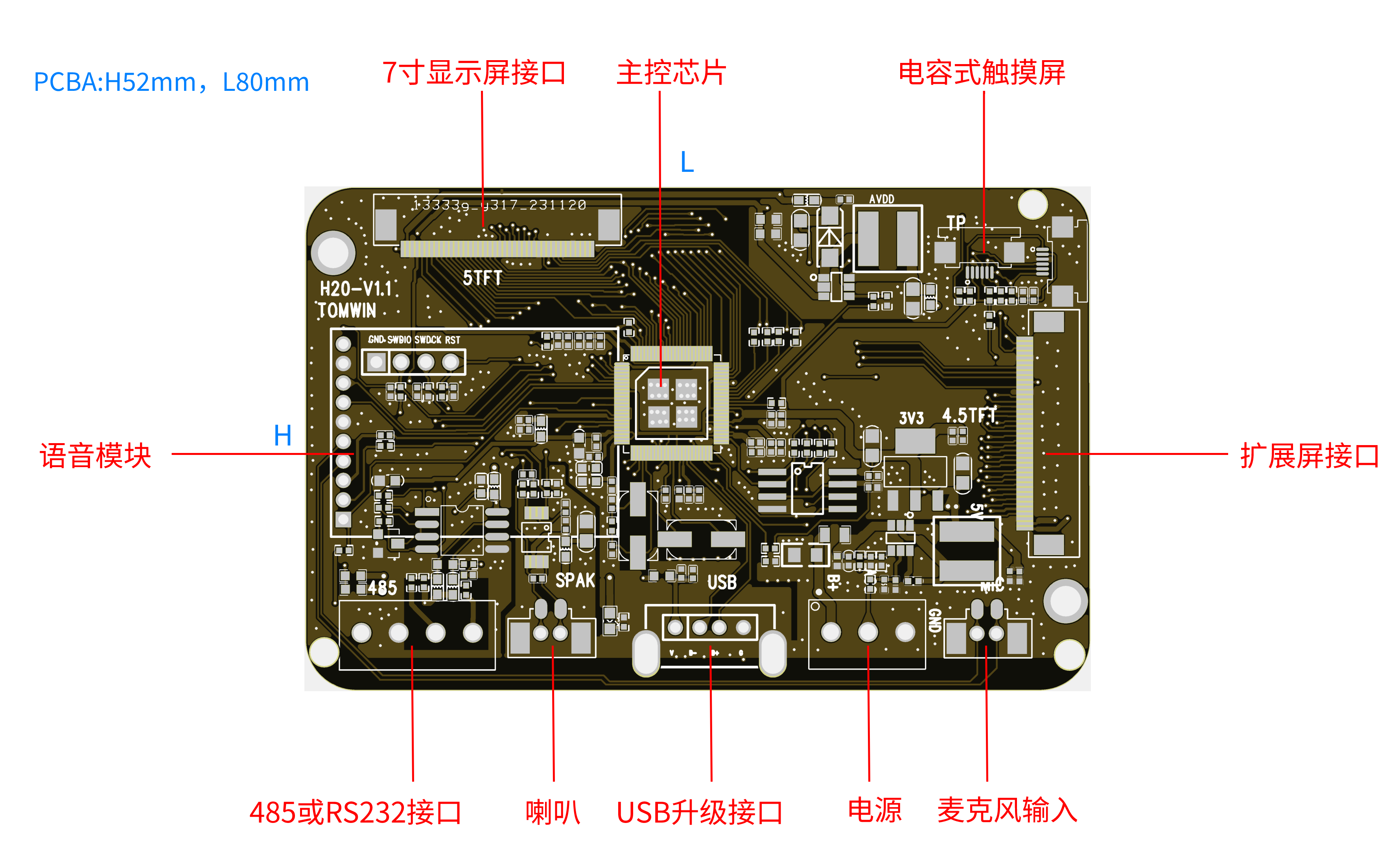 7寸串口显示屏方案